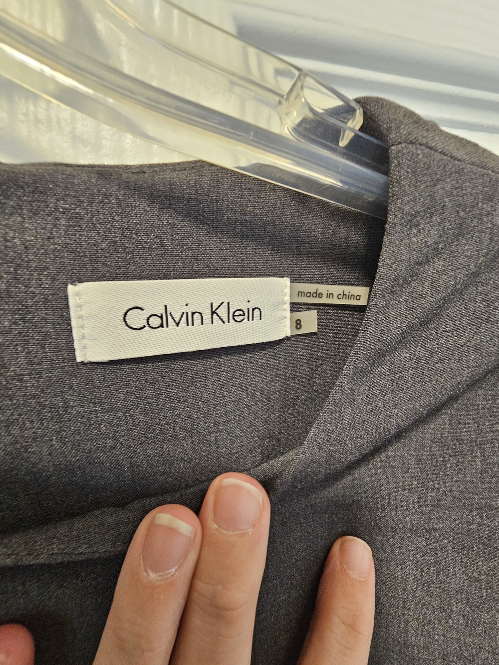 Calvin Klein Men's Charcoal Grey Shirt - Classic Casual
